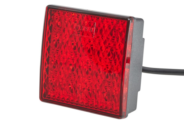 HELLA VALUEFIT Nebelschlussleuchte, Valuefit, LED, 12V, Einbau, Lichtscheibenfarbe: rot, Kabel: 260mm, offene Kabelenden, hinten, 2NE 357 029-041
