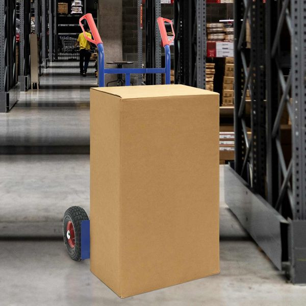 vidaXL Handwagen Blau und Rot 57 x 46 x 113 cm Stahl, 4019014