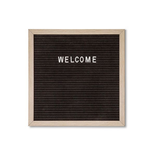 Showdown Displays Letterboard Schwarz 30 x 30 cm, LEB30x30