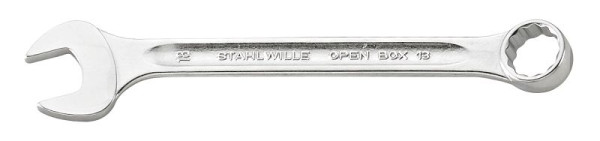 STAHLWILLE Ring-Maulschlüssel OPEN-BOX Nr.13 Schlüsselweite 18 mm Länge 200 mm, 40081818
