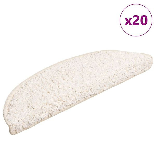 vidaXL Stufenmatten 20 Stk. Weiß 56x17x3 cm, 3365843, 8721288459626