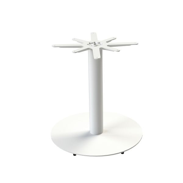 Feros Urban Tischgestell für Tischplatten Ø 120 cm, Weiß, 13102