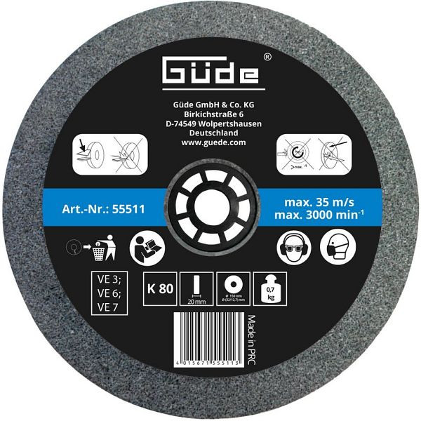 Güde Schleifscheibe 150x20x32 mm K80, 55511, 4015671555113