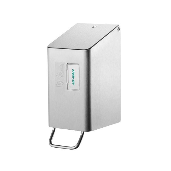 Air Wolf WC-Sitzreiniger, Wandmontage, Edelstahl transparent pulverbeschichtet, 250 ml, Serie Omega, 29-082