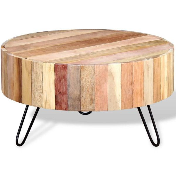 vidaXL Couchtisch Altholz Massiv, 244237