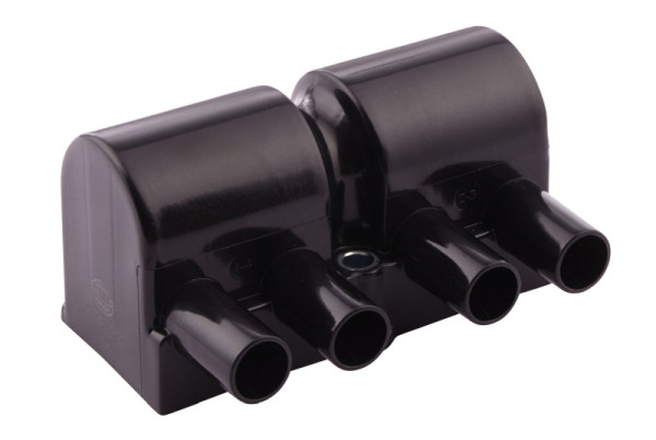 HELLA Zündspule, 12V, 4-polig, Blockzündspule, geschraubt, 5DA 193 175-581