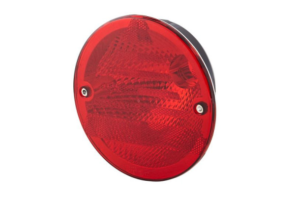 HELLA Rückstrahler - Lichtscheibenfarbe: rot - rund - Schraubanschluss/Einbau - für waagerechte Befestigung - hinten, 8RA 344 610-017