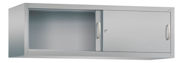 C+P Aufsatzschrank Acurado, H500xB1600xT500mm, Farbe: Weißaluminium, Bügelgriff, 1 OH, 2154-00 S10047