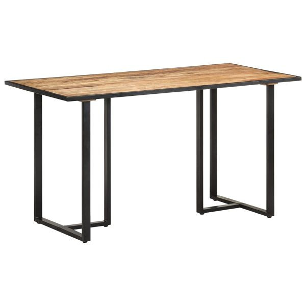 vidaXL Esstisch 140 cm Raues Mangoholz, Top-Qualität, 320691
