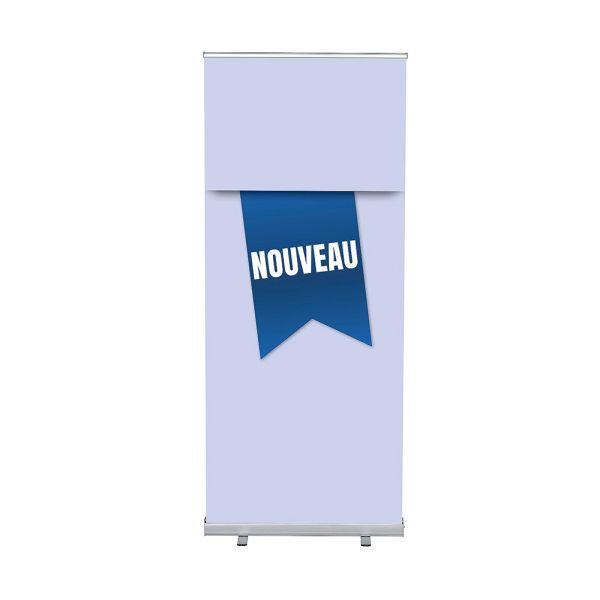 Showdown Displays Roll-Banner Budget 85 Komplettset Neu Blau Französisch, RBB085LSFI557