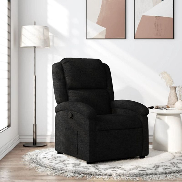 vidaXL Relaxsessel, schwarzer Stoff, 3205414, 8721012179028