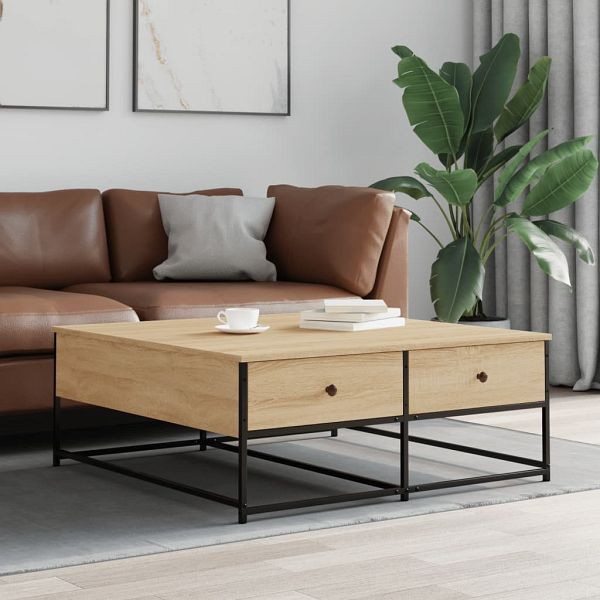 vidaXL Couchtisch Sonoma-Eiche 100x99x40 cm Holzwerkstoff, 835295