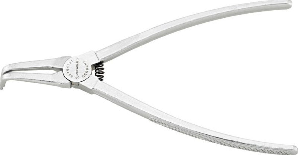 STAHLWILLE Sicherungsringzange für Außenringe, Länge 128mm Kopf verchromt Griffe verchromt, kariert, Gr. A 01, 65464101