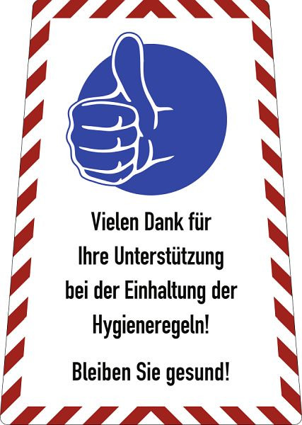 Moedel Vielen Dank für Ihre Unterstützung..., Kombischild, Folie 199x280 mm, 104423