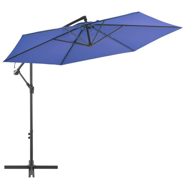 vidaXL Ampelschirm mit Alu-Mast 300 cm Blau, 47133, 8719883744605