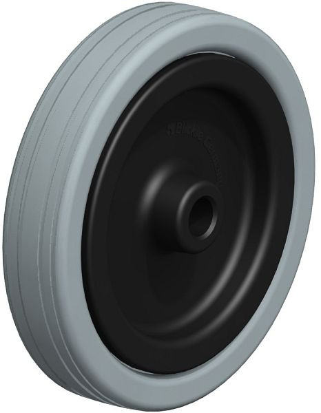 Blickle VPA 125/12G Rad aus Vollgummi, Grau, 105098
