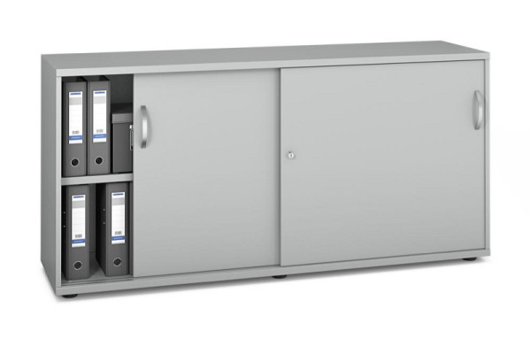 Deskin Schiebetürenschrank MULTI M pro, Dekor: Lichtgrau, BxHxT: 1600 x 780 x 420 mm, 272588