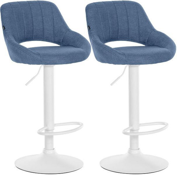 CLP Barhocker Milet Stoff W, blau, VE: 2 Stück, 324426