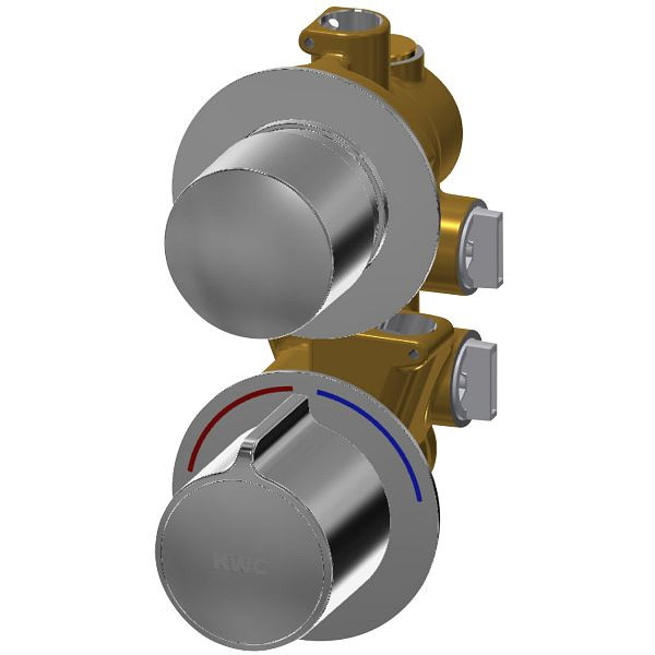 KWC Funktionsblock, F5, Selbstschluss-Thermostatbatterie, Steckanschluss, 2030063078