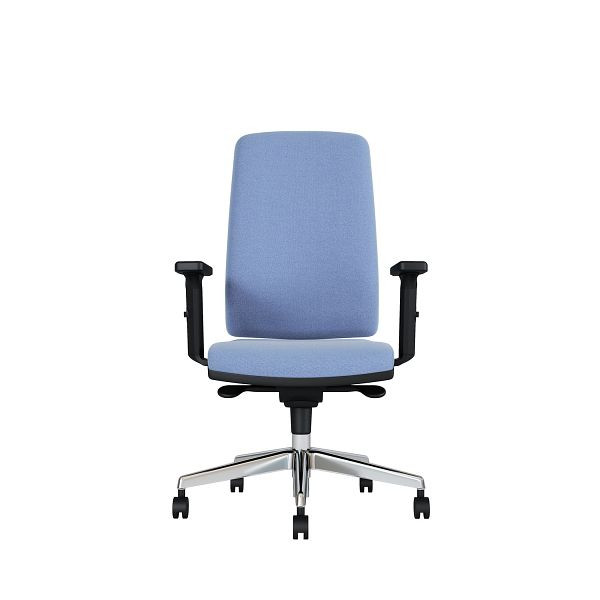 Bisley Bürodrehstuhl Stone, Tiefenverstellbarer Sitz, Mit Armlehnen, Aluminiumfußkreuz, TN9601 mineral water, STONETALTN9601