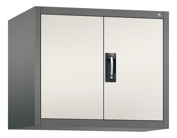 C+P Aufsatzschrank Acurado, H790xB930xT600mm, Farbe: Vulkangrau / Perlweiß, Muldengriff, 9295-000 S10004
