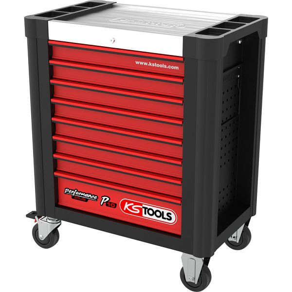 KS Tools PERFORMANCEplus Werkstattwagen P10 mit 8 Schubladen, 873.0008