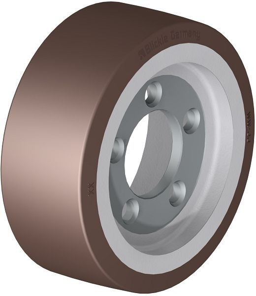 Blickle RB 250x100/80-5 Rad aus Blickle Besthane®, Braun, 758683