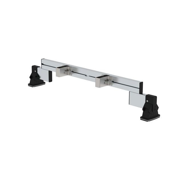 Munk Günzburger Steigtechnik Nachrüst-Traverse mit nivello®-Leiterschuh Breite 0,93 m mit Holmhöhe 73 mm, 30391