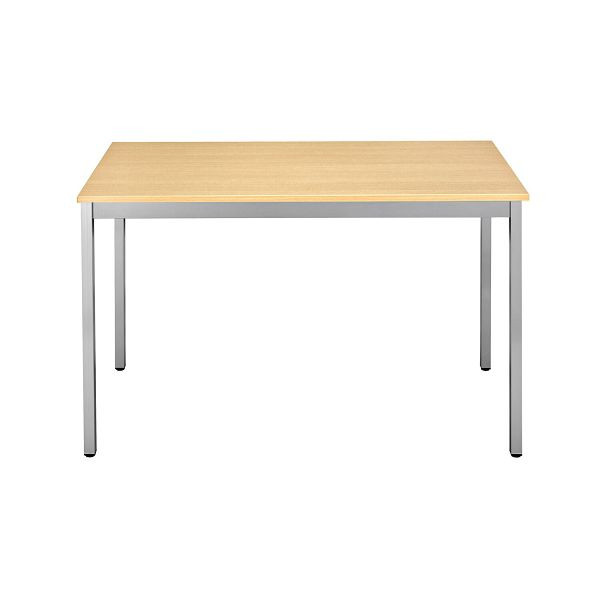 Bisley Mehrzwecktisch, Breite 1200 mm, Tiefe 800 mm, 25mm Tischstärke, 300 aluminium x BC buche, MTC251208BC300