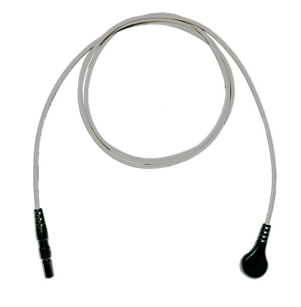 Golmed LZ-EKG-Adapterleitung mit Druckknopf, schwarz, 60 cm, 1-6-1,5 SW