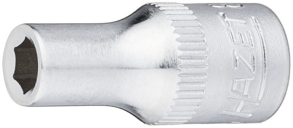 Hazet Steckschlüsseleinsatz, Sechskant, Vierkant hohl 6,3 mm (1/4 Zoll), Außen-Sechskant-Tractionsprofil, 4.5 mm, 850-4.5
