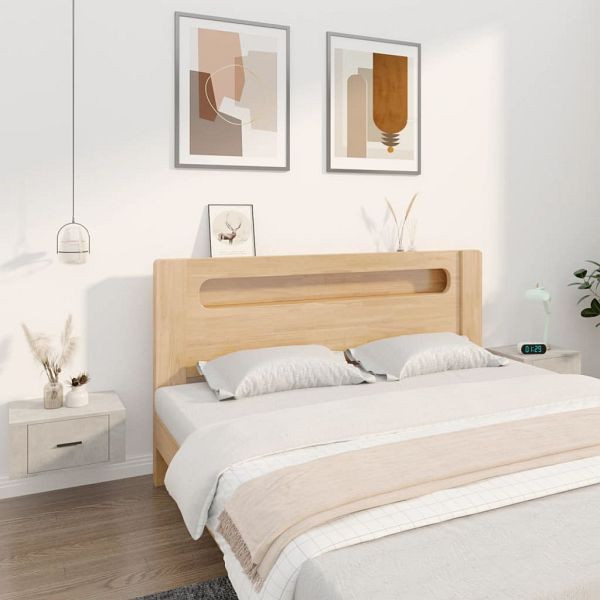 vidaXL Wand-Nachttische 2 Stück Betongrau 50x36x25 cm, 816849