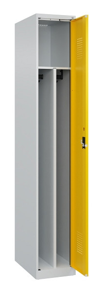 C+P Spind Evolo PLUS, 1 Abteil, 1850x300x500mm, 7035/1023, Verschluss Zylinderschloss, 049000-10F S10028