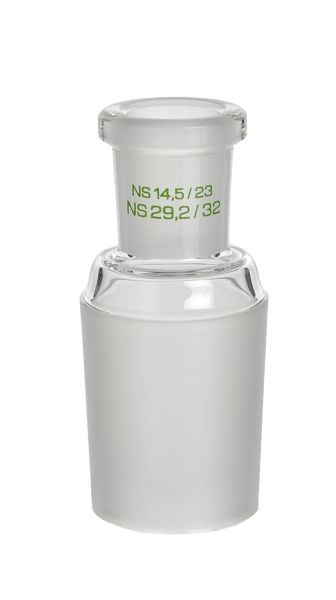 Rettberg Übergangsstück, Hülse NS 29/32 auf Kern NS 100/60, Borosilikatglas 3.3, 134038100