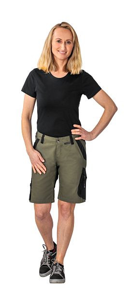 Planam Norit Damen Shorts, oliv/schwarz, Größe 4XL, 6465068