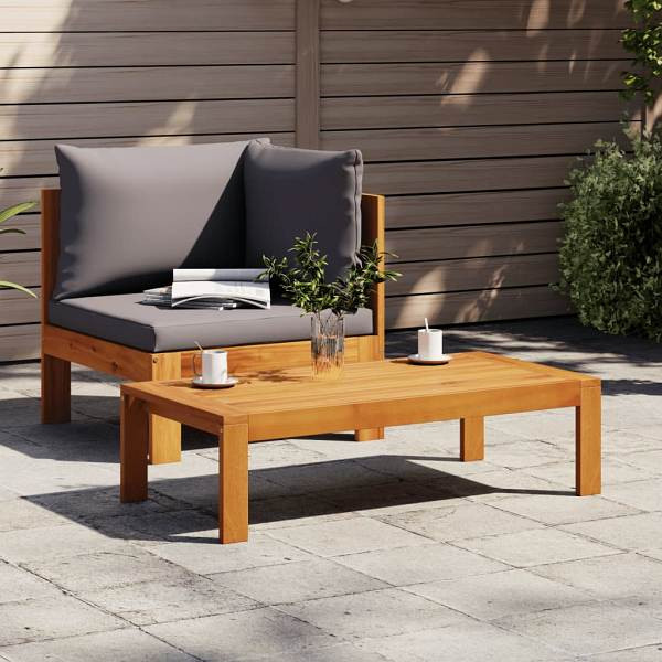 vidaXL 2-tlg. Garten-Sofa-Set mit Kissen Massivholz Akazie, 367632