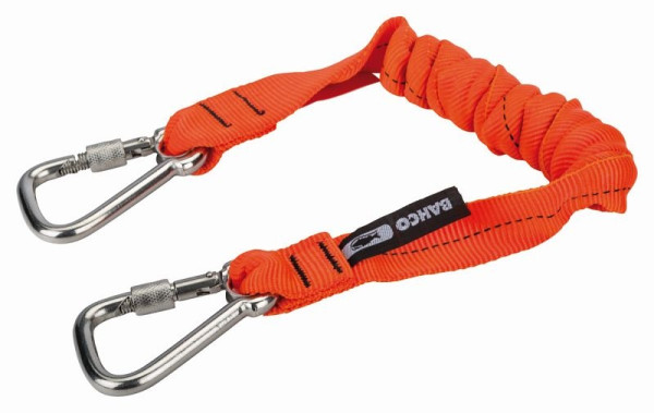 Bahco Sicherungsleine 3875-LY10 bis 12 kg, mit festen Karabinern, 3875-LY10