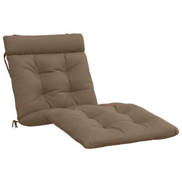 vidaXL Sonnenliege Kissen VIANEN 100 % Polyester Taupe 200 x 80 x 8 cm, 953928