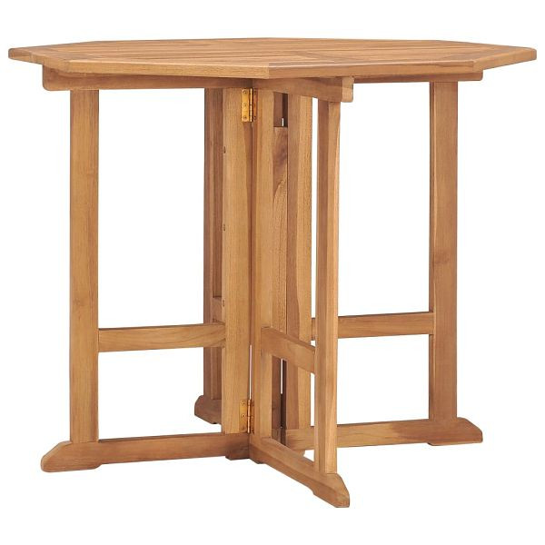 vidaXL Klappbarer Garten-Esstisch 90x90x75 cm Massivholz Teak, 315447