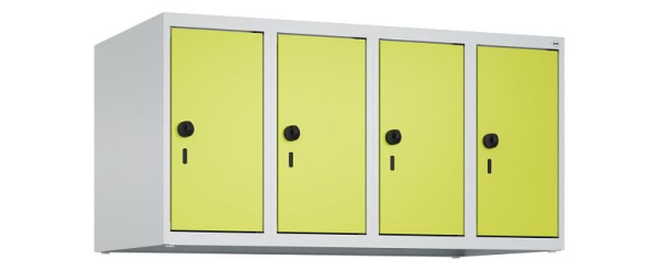 C+P Schrankaufsatz Classic PLUS, Aufsatzschrank, 7035/0024, Drehriegel, 500x1000x500mm, 4 Abteile, 080090-49 S10010