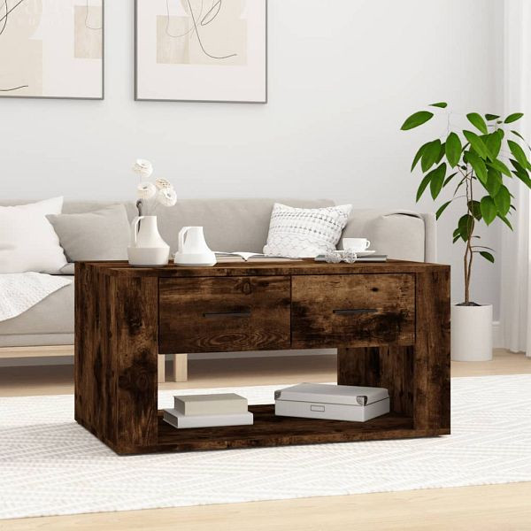 vidaXL Couchtisch Räuchereiche 80x50x40 cm Holzwerkstoff, 816533