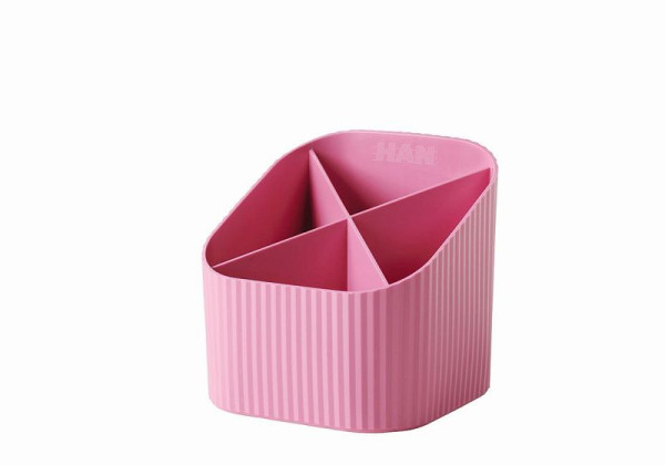 HAN Schreibköcher Re-X-LOOP, 4 Fächer, rosa, 17238-956, 4012473172876