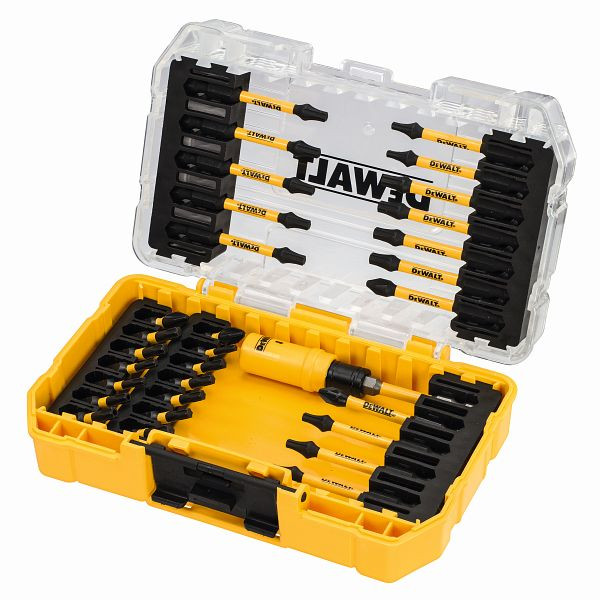 DeWalt EXTREME FLEXTORQ Toughcase Schrauberbit-Set 31-teilig, Thekendisplay mit 5 Sets, DT70745T-QZ
