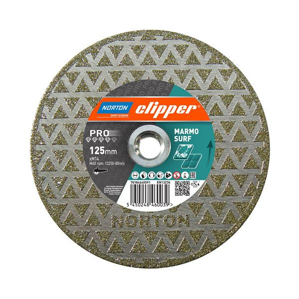 Norton Clipper Scheibe Pro Marmo Surf 230 mm Für Granit, Marmor und Naturstein, 70184640592