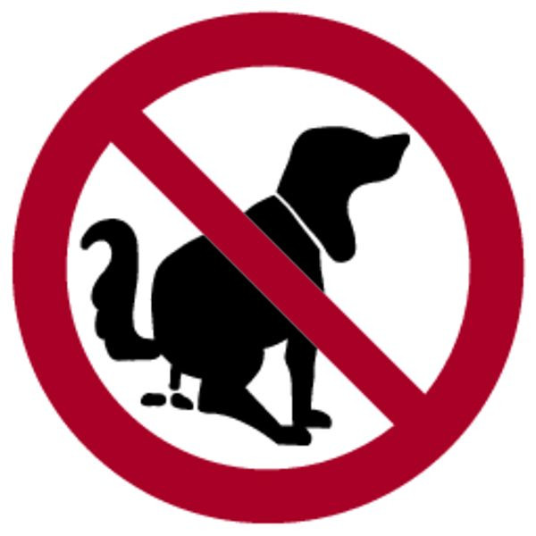 Schilder Klar Praxisbewährtes Verbotskennzeichen Hier kein Hundeklo, 200 mm Folie selbstklebend, 3013/62