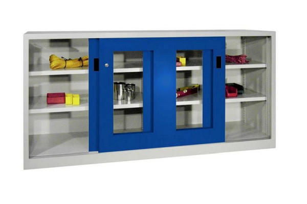 Pavoy Schiebetürenschrank 1000/600/2000, Böden gepulvert, Sichtfenster, 30300-200-691-910735