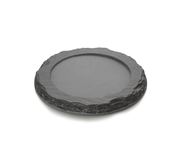 WAS Naturschieferplatte SLATE LINE, Ø 25 cm, Naturschiefer, 3327025