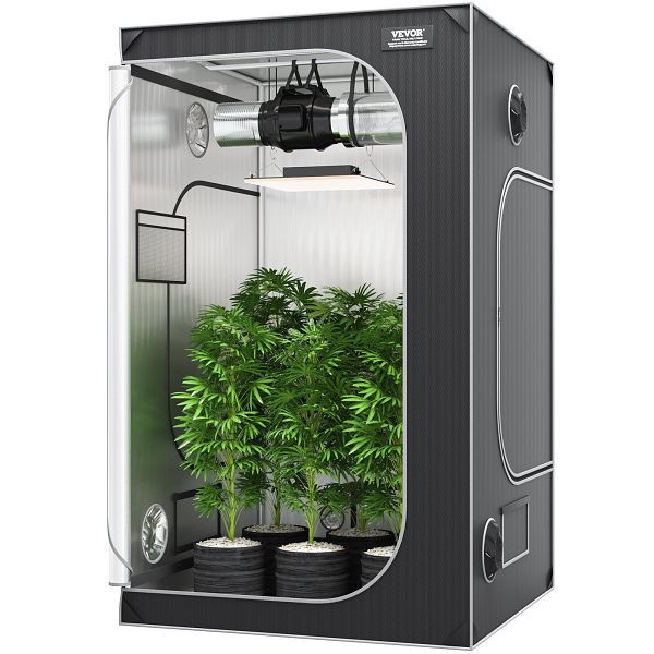 VEVOR Grow-Zelt, 48 x 48 x 80 Zoll, Indoor-Growzelt, hydroponische Fenstertür-Ablage, ZZZPJSJSJTHSH2RLQV0