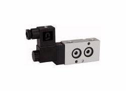 Riegler 3/2-Wegeventil mit Lochbild nach NAMUR, NC, Anschlüsse 1 und 3 bzw. 2 und 3 getauscht, 103660