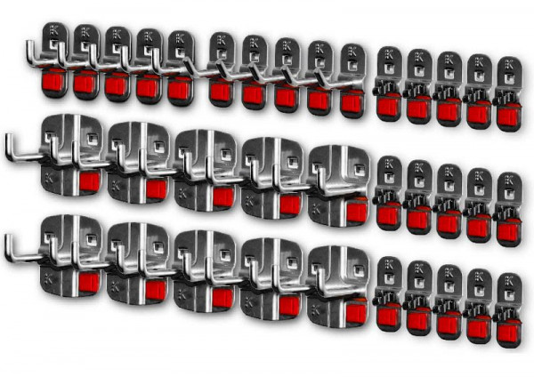 Kappes RasterPlan/ABAX Werkzeughalter-Sortiment, 35-teilig anthrazitgrau, 3327.28.5008